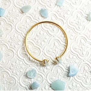Aquamarine Cuff Bracelet Evolve Mala